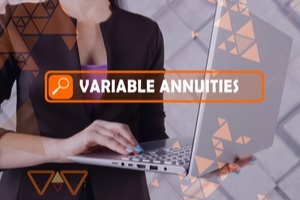 variable annuities phrase on the screen