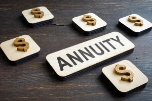 annuity between dollars sign