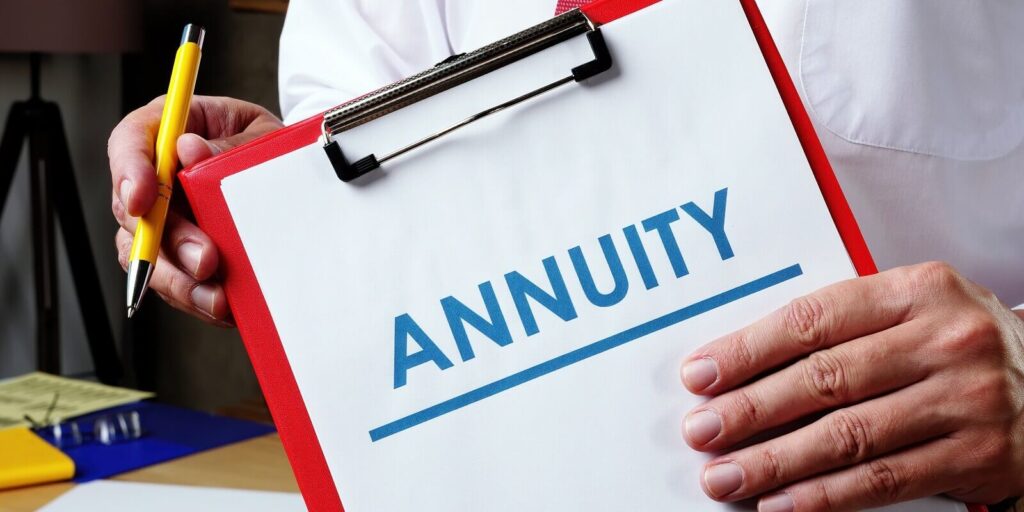 info about annuity and the manager offers to sign the documents