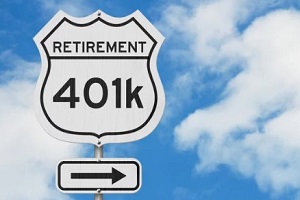 retirement 401k sign board