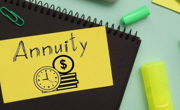 annuity is shown on the photo using the text