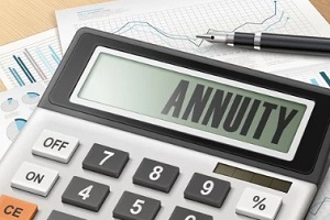 annuity written on calculator