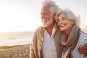 happy old couple after retirement